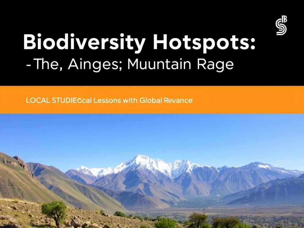 Biodiversity Hotspots: The Andes Mountain Range. Case Studies: Local Lessons with Global Relevance Biodiversity Hotspots: The Andes Mountain Range. Case Studies: Local Lessons with Global Relevance