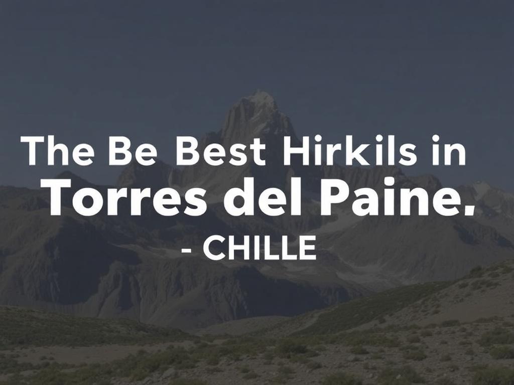 The Best Hiking Trails in Torres del Paine, Chile. Why Torres del Paine Is a Hiker’s Paradise The Best Hiking Trails in Torres del Paine, Chile. Why Torres del Paine Is a Hiker’s Paradise