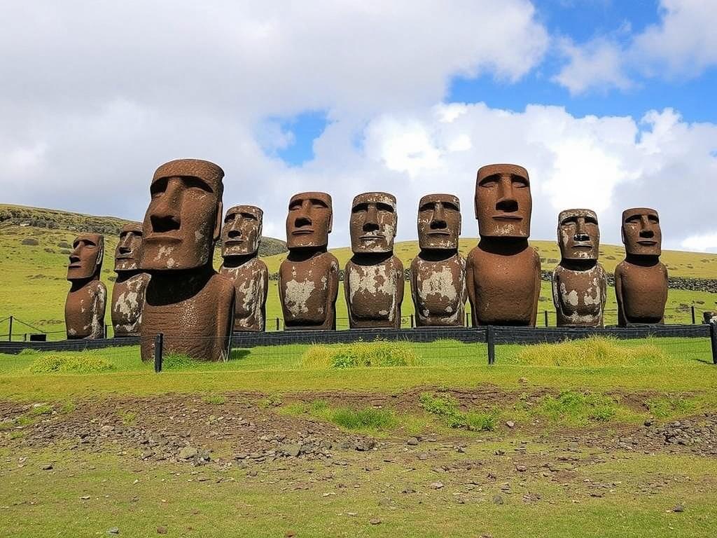 Isla de Pascua: el misterio de los moáis.. Materiales y tallado: la técnica detrás de la piedra Isla de Pascua: el misterio de los moáis.. Materiales y tallado: la técnica detrás de la piedra